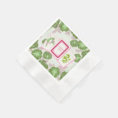Serviette En Papier Mahjong Party, Cabbage and Mahjong Tile (Coin)