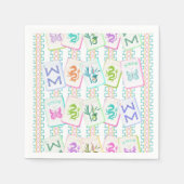 SERVIETTE EN PAPIER MAHJONG TILE NAPKIN (Devant)
