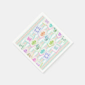 SERVIETTE EN PAPIER MAHJONG TILE NAPKIN (Coin)