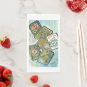 Serviette En Papier Mahjong Tiles (En situation)