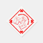 Serviette En Papier Mahjong Valentine's Party Cocktail (Coin)