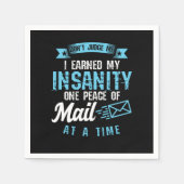 Serviette En Papier Mailman Postal Worker (Devant)