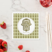 Serviette En Papier Main de Hamsa (En situation)