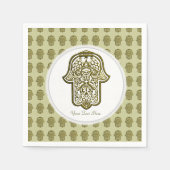 Serviette En Papier Main de Hamsa (Devant)