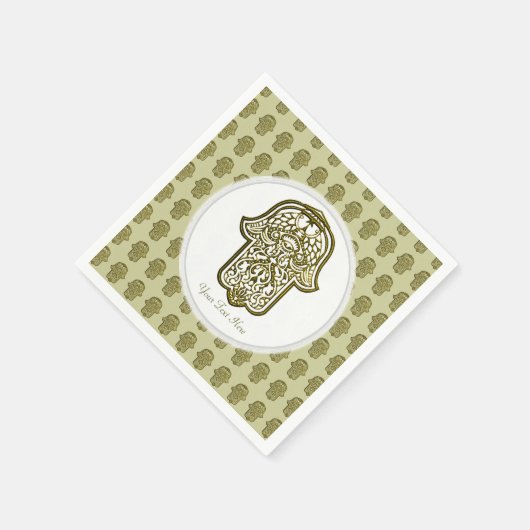 Serviette En Papier Main de Hamsa (Coin)