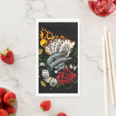 Serviette En Papier Main Des Cartes (En situation)