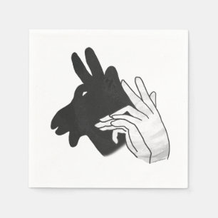 Serviette En Papier Main Silhouette Billy Chèvre