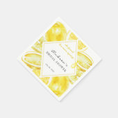 Serviette En Papier Main Squeeze | Citrus | Jaune Citron Réception de  (Coin)