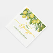 Serviette En Papier Main Squeeze Lemon Thème Mariage Fête des mariées (Coin)