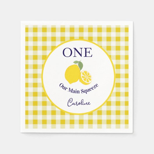 Serviette En Papier Main Squeeze Paper Napkin Kids Birthday (Devant)