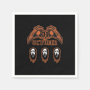Serviette En Papier Mains De Squelette Pour Halloween Classique