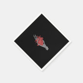 Serviette En Papier Mains du squelette du coeur (Coin)