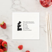 Serviette En Papier Maintenant Fun — humour pur, Maintenant Heaven Jok (En situation)