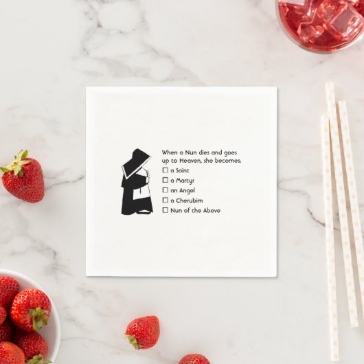 Serviette En Papier Maintenant Fun — humour pur, Maintenant Heaven Jok (En situation)