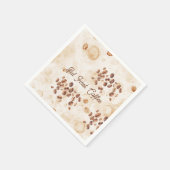 Serviette En Papier Mais d'abord, du café (Coin)