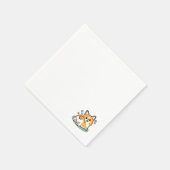 Serviette En Papier Mais d'abord, Nappons - mignon Caricature à bouton (Coin)