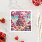 Serviette En Papier Maison à bonbons (En situation)