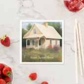Serviette En Papier Maison Blanche (En situation)