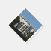 Serviette En Papier Maison Blanche de Noël pour les vacances Washingto (Coin)