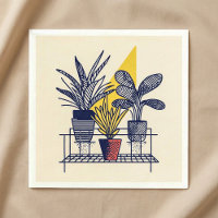 Maison Botanique moderne en pots Plante Illustrati