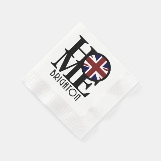 Serviette En Papier MAISON Brighton Angleterre (Coin)