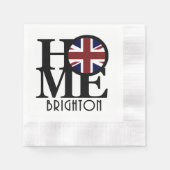 Serviette En Papier MAISON Brighton Angleterre (Devant)
