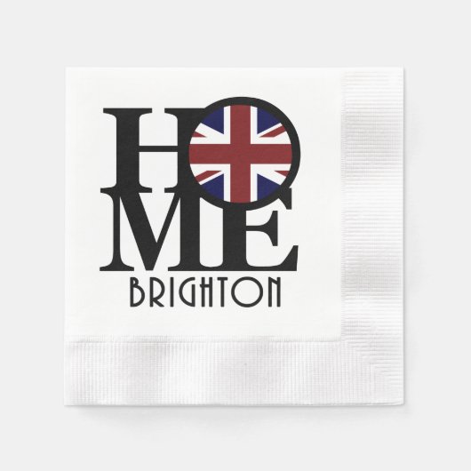 Serviette En Papier MAISON Brighton Angleterre (Devant)