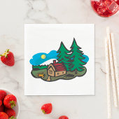 Serviette En Papier Maison Dans Les Bois