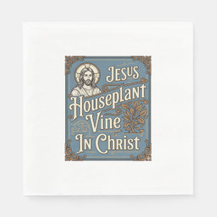 Serviette En Papier Maison de Jésus Plante grimpante Dans le Christ Jé