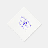 Serviette En Papier Maison de Noël d'hiver sucres de canne bleus est. (Coin)