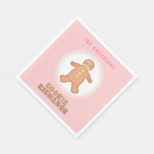 Serviette En Papier Maison de pain d'épices | Cookie Exchange Personna (Coin)