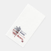 Serviette En Papier Maison des libres à cause des braves, (Coin)