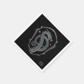 Serviette En Papier MAISON DU DRAGON | Serviettes d'insigne de dragon  (Coin)