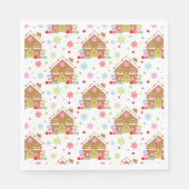Serviette En Papier Maison en pain d'épice - Conception de Noël Whimsi (Devant)