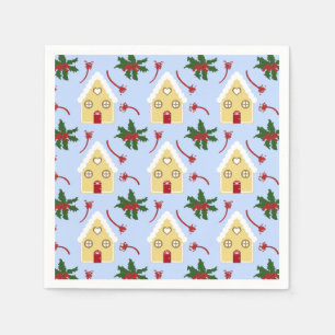 Serviette En Papier Maison en pain d'épices et saint motif