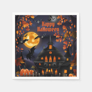 Serviette En Papier Maison Halloween