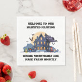 Serviette En Papier Maison Hantée À Minuit (En situation)