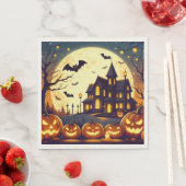 Serviette En Papier Maison hantée d'Halloween (En situation)