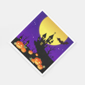 Serviette En Papier Maison hantée d'Halloween (Coin)