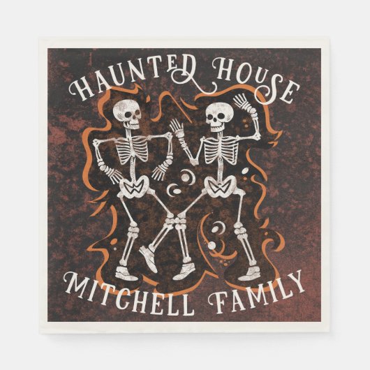 Serviette En Papier Maison hantée du Parti d'Halloween (Devant)