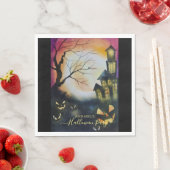 Serviette En Papier Maison hantée éffrayante personnalisée (En situation)