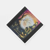 Serviette En Papier Maison hantée éffrayante personnalisée (Coin)