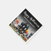 Serviette En Papier Maison Hantée Halloween (Coin)