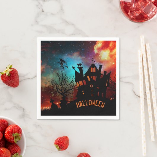 Serviette En Papier Maison haunted (En situation)