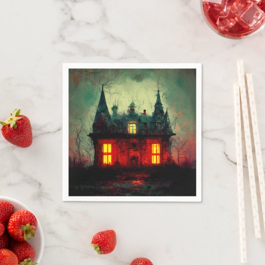 Serviette En Papier Maison haunted (En situation)