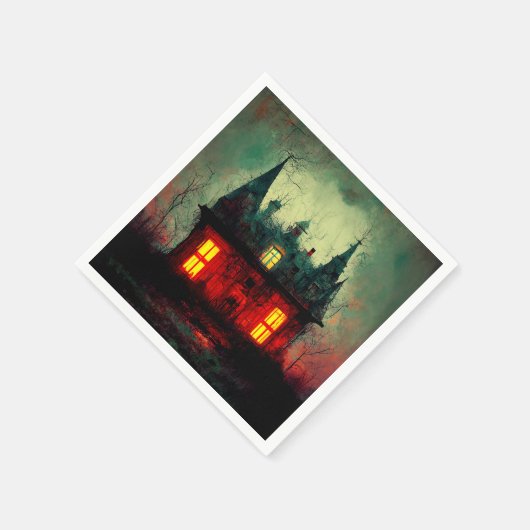 Serviette En Papier Maison haunted (Coin)