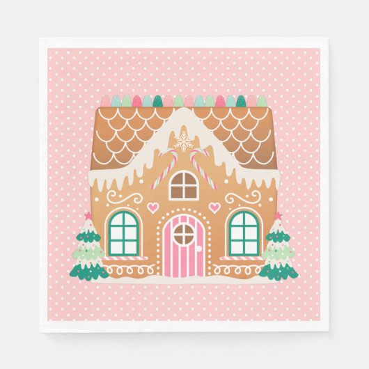 Serviette En Papier Maison pain d'épice | Christmas Cookie Exchange (Devant)