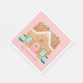 Serviette En Papier Maison pain d'épice | Serviettes personnalisées (Coin)