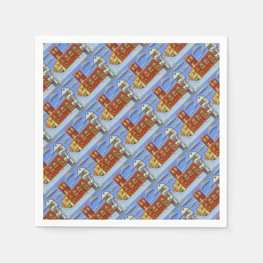 Serviette En Papier Maison Tudor à Exeter (Devant)