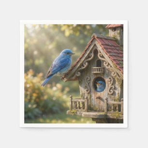 Serviette En Papier Maisonnette victorienne avec Merlesbleus
